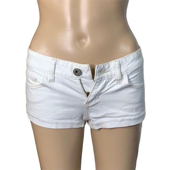 Guess Pants - Guess Los Angeles White Denim Jean Shorts Size 24 EUC
